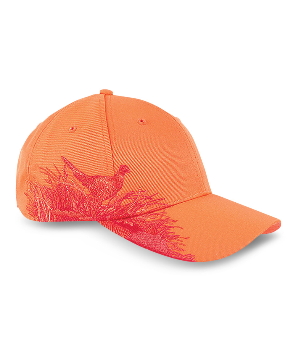 Blaze Orange Pheasant Wildlife Cap