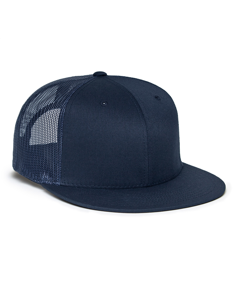 Flat Bill Snap-Back Mesh Caps