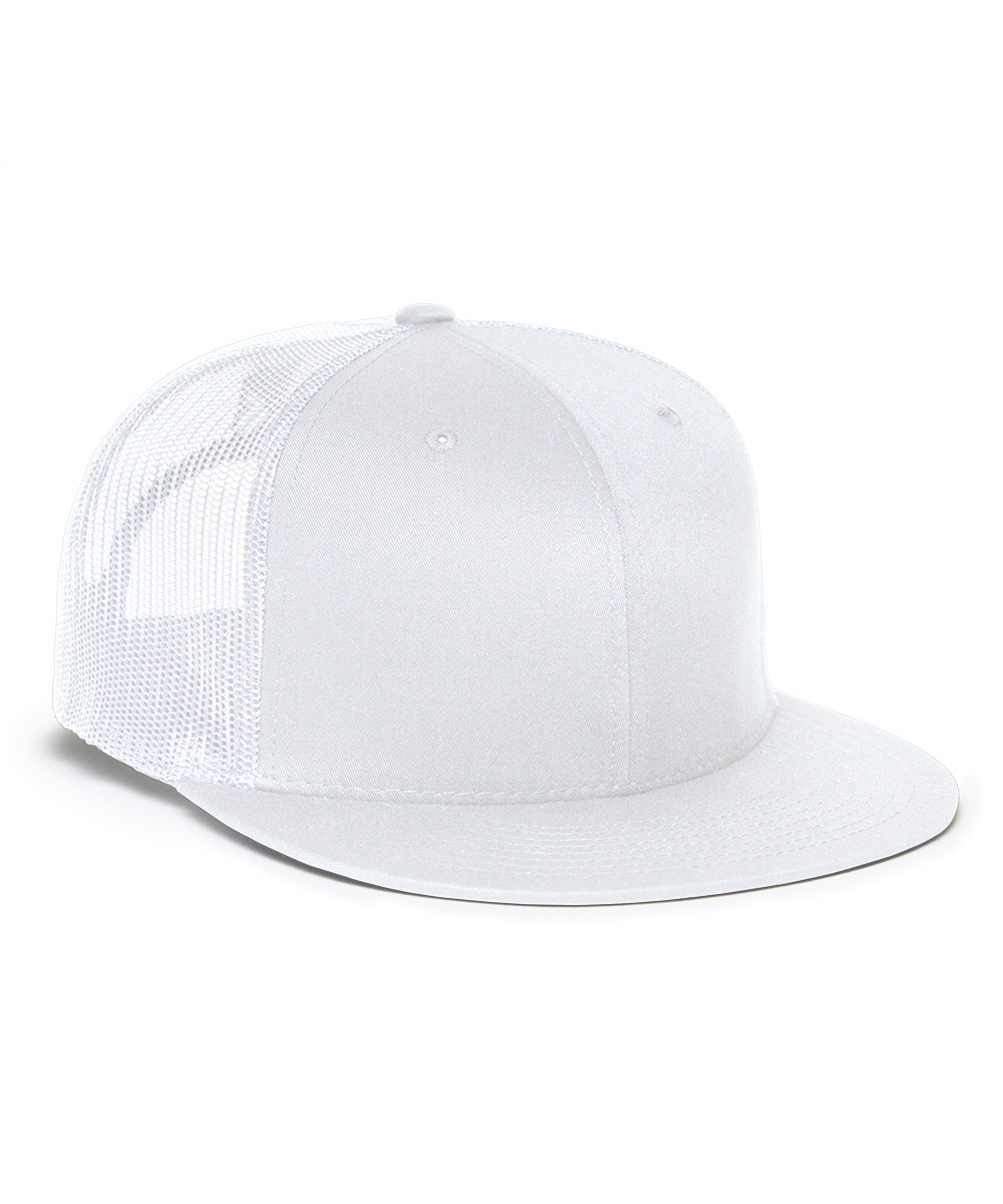 Flat Bill Snap-Back Mesh Caps