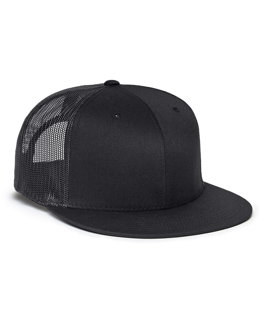 Flat Bill Snap-Back Mesh Caps
