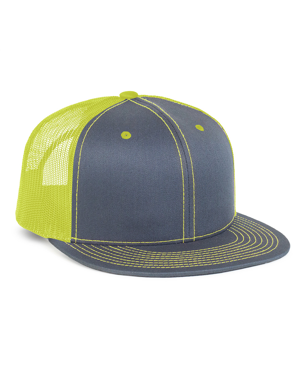 Flat Bill Snap-Back Mesh Caps