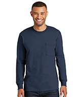 Long Sleeve Cotton T-Shirts with Pocket