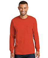 Long Sleeve Cotton T-Shirts with Pocket