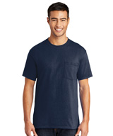 Short Sleeve Blended T-Shirts with Pocket