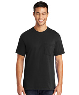 Short Sleeve Blended T-Shirts with Pocket