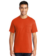 Short Sleeve Blended T-Shirts with Pocket