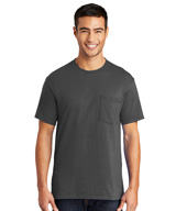 Short Sleeve Blended T-Shirts with Pocket