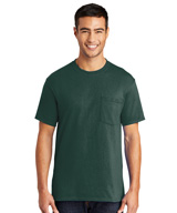 Short Sleeve Blended T-Shirts with Pocket