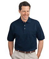 100% Cotton Piqué Knit Polos with Pocket