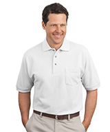 100% Cotton Piqué Knit Polos with Pocket