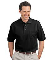 100% Cotton Piqué Knit Polos with Pocket