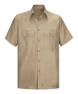 Solid Short Sleeve Ripstop Shirts