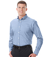 Men's Pinpoint Long Sleeve Dress Shirts