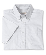 Men's Pinpoint Short Sleeve Dress Shirts