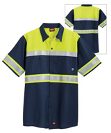 High Visibility Ripstop Short Sleeve Work Shirts