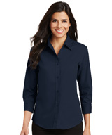 Women's 3/4 Sleeve Poplin Shirt