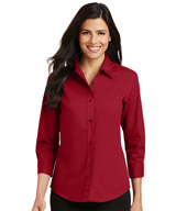 Women's 3/4 Sleeve Poplin Shirt