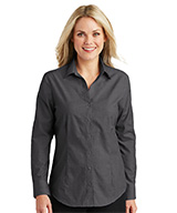 Women's Long Sleeve Crosshatch Easy Care Shirt