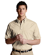 Men's Button-Down Collar Short Sleeve Poplin Shirts