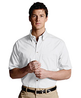 Men's Button-Down Collar Short Sleeve Poplin Shirts