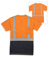 High Visibility Black-Bottom Short Sleeve Shirts