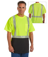 High Visibility Color Block Short Sleeve T-Shirts