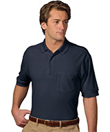 Soft-Touch Short Sleeve Blended Polos with Pocket