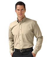 Men's Button-Down Collar Long Sleeve Poplin Shirts