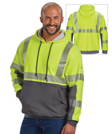 Bulwark® FR High Visibility Color-Block Pullover Sweatshirts