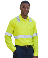 Class 2 Hi-Vis LS Ripstop Work Shirt