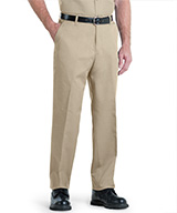 100% Cotton Flat-Front Pants