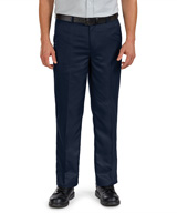 Flat-Front Microfiber Dress Pants