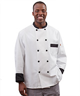 Contrast Trim Chef Coat