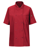 Women's MIMIX™ OilBlok 10-Button Short Sleeve Chef Coats