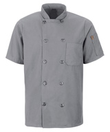 MIMIX™ OilBlok 10-Button Short Sleeve Chef Coats