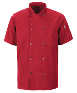 MIMIX™ OilBlok 10-Button Short Sleeve Chef Coats