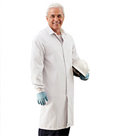 Pocketless Food Processor Coats with Knit Cuffs