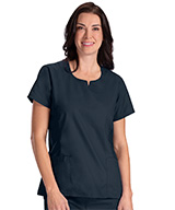Women’s Notched-Neck Tunics with Side Flex