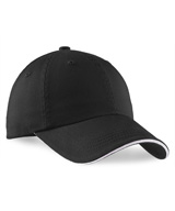 Port Authority® Sandwich Bill Caps with Striped Closure