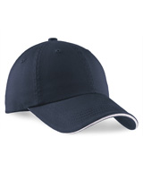 Port Authority® Sandwich Bill Caps with Striped Closure
