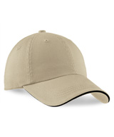 Port Authority® Sandwich Bill Caps with Striped Closure