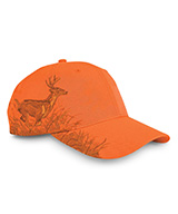 Blaze Orange Buck Wildlife Cap