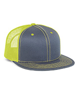 Flat Bill Snap-Back Mesh Caps